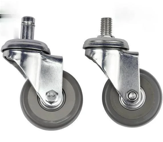 

2 Inch 360 Degree Swivel Caster Wheels with Stem Furniture Heavy Duty No Noise For Office Chair Shopping Cart Trolley 1/4PCS
