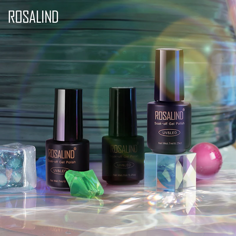 Глазурь ROSALIND стеклянный гелевый Гель лак для ногтей гибридные Лаки все маникюра