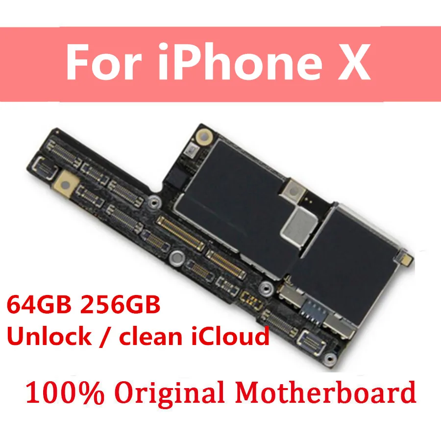 Разблокированная материнская плата для iPhone X XS XR MAX 11 / Pro Max с/без Face ID 7 логическая