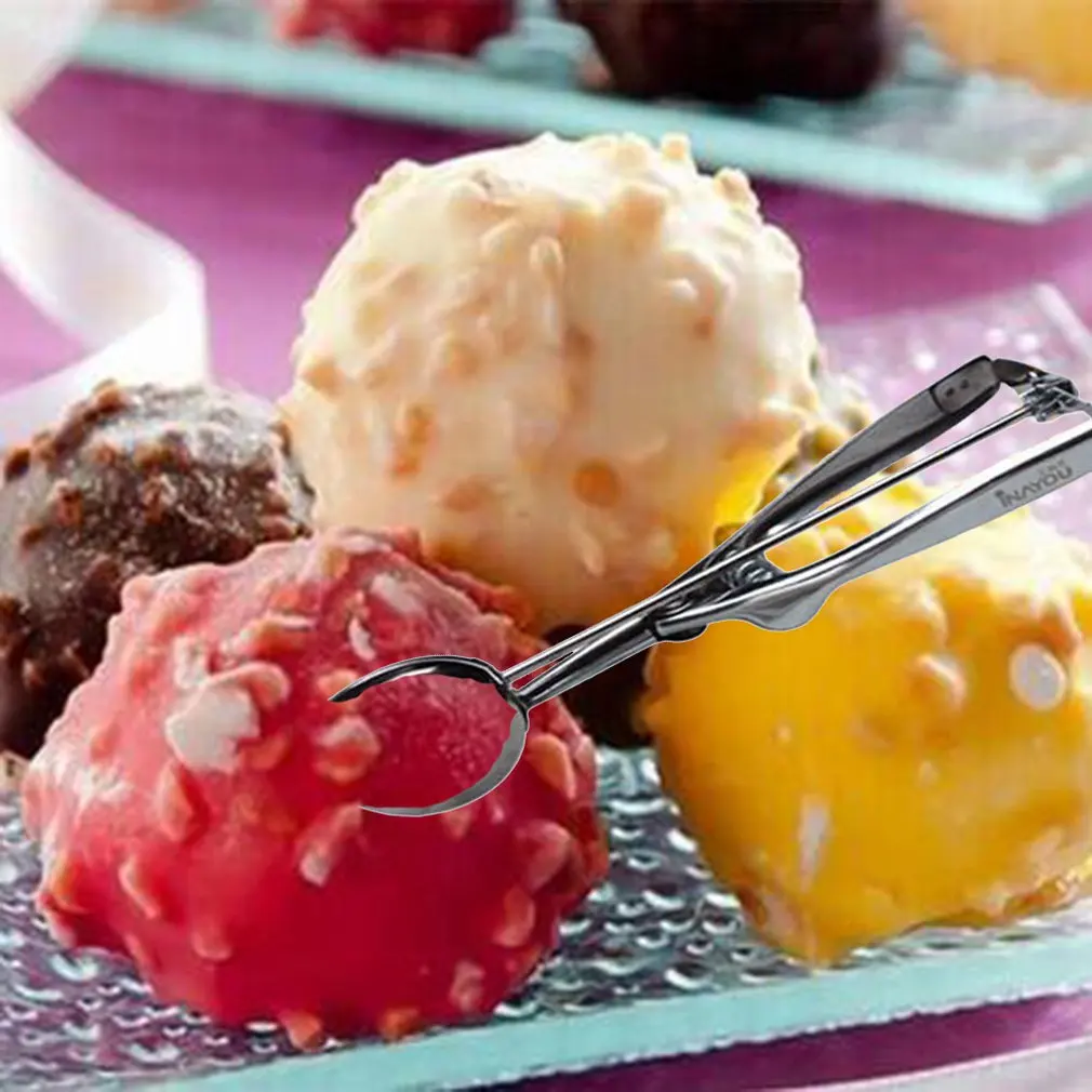 Ice Cream Scoop Stainless Steel Cookie Dough Scooper For Fruit Melon Baller Digging Ball Kitchen Confectionery Tool Accessory | Дом и сад