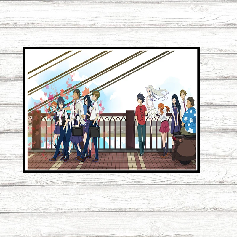 Художественный плакат из японского аниме мы до сих пор не знаем название цветка