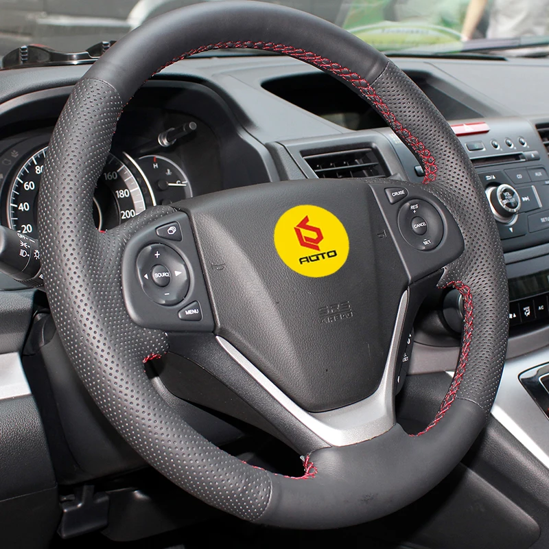 Оплетка на руль для Honda CRV CR V 2012 2015 кожаный чехол автомобильные аксессуары