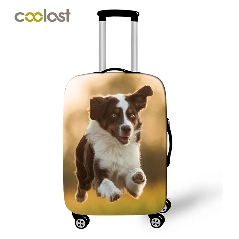 Дорожные Чехлы для багажа с милыми собаками корги женские милые багажные чехлы