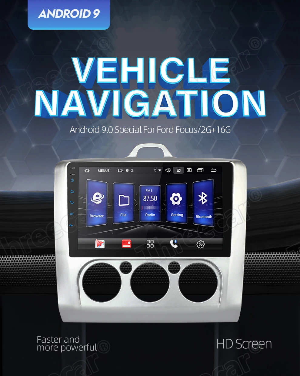 2din Android 9 Автомагнитола для Ford 2005-2011 9 дюймов 3g gps навигация Bluetooth FM AM RDS DSP мультимедийный плеер Ford Авторадио