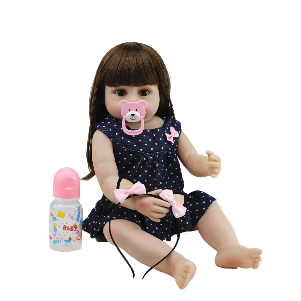 

Кукла реборн силиконовая, 55 см, с одеждой