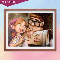 disney cartoon movie up carl and ellie 5d diamond painting cross stitch kits embroidery full drill mosaic resin home decor gifts