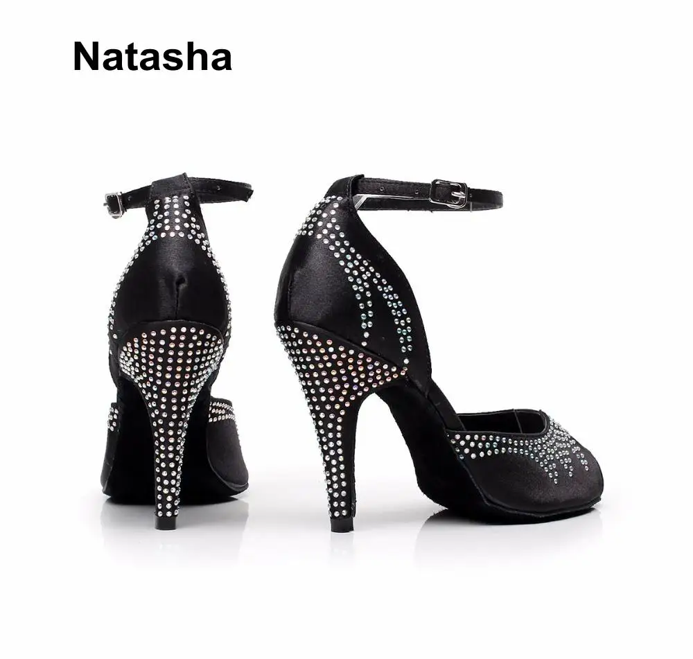 Атласные туфли для латиноамериканских танцев Natasha | Спорт и развлечения