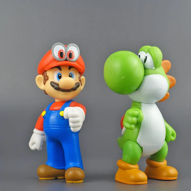Экшн-фигурки в стиле Super Mario Bros Йоши Луиджи варао куклы игрушки кавайные аниме