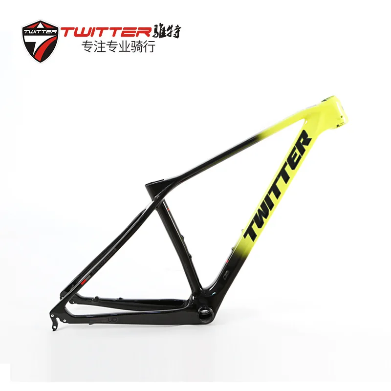 

TWITTER Bicycle mountain bike frame carbon fiber soft tail adult bicycle frame 27.5 inch variable speed off-road vehicle frame