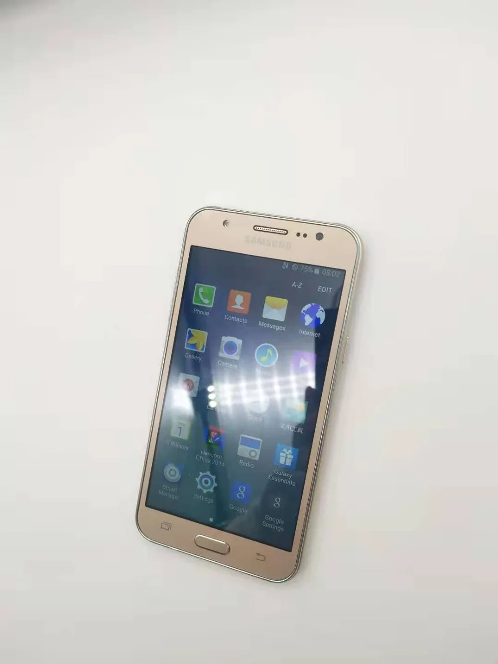 samsung Galaxy J5 J500F, две sim-карты, разблокированный мобильный телефон, 5,0 дюймов, ЖК-экран, четыре ядра, 1,5 ГБ ram, 16 ГБ rom, отремонтированный