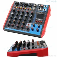mg6 usb portable mixer computer live usb bluetooth mixing console audio card 4 6 8 channel microphones 48v switch