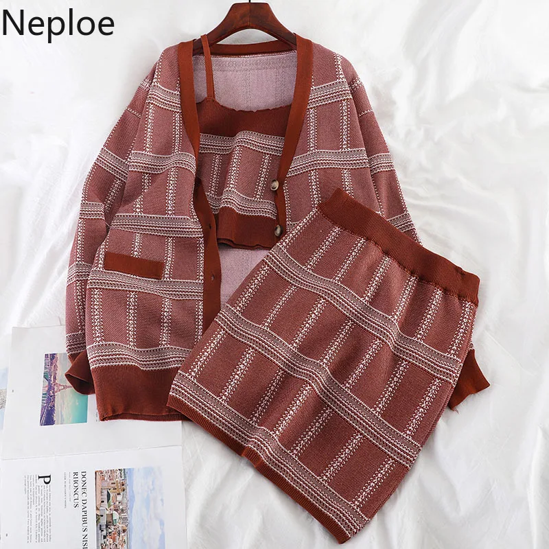 Простой осенний комплект одежды в Корейском стиле: свободная Элегантная