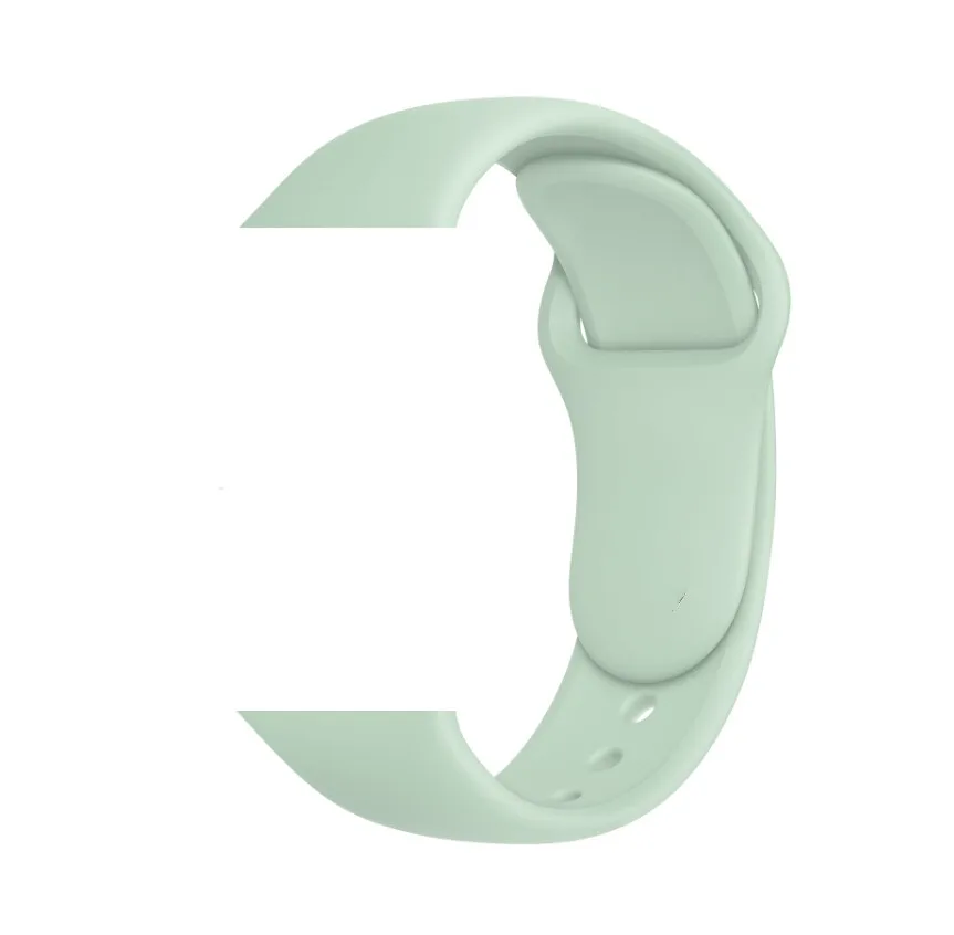 Силиконовый спортивный ремешок для iWatch 5, 40 мм, 44 мм, цветной мягкий браслет, ремешок для Apple Watch, 42 мм, 38 мм, 1, 2, 3, 4, аксессуары - Цвет ремешка: beryl