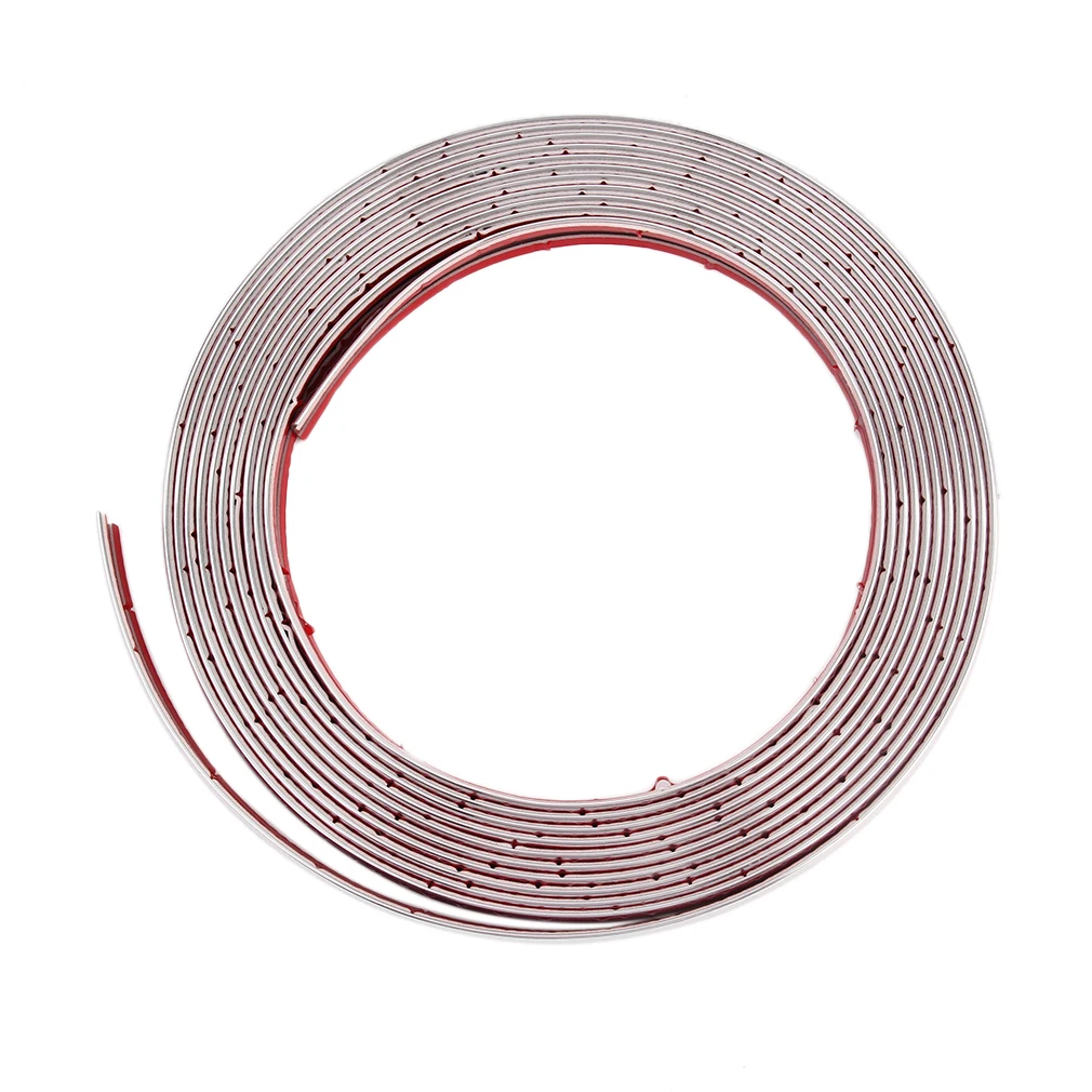 

5M DIY Car Chrome Styling Decoration Sticker Silver Plated Moulding Trim Strip 20mm High Quanlity Brand New