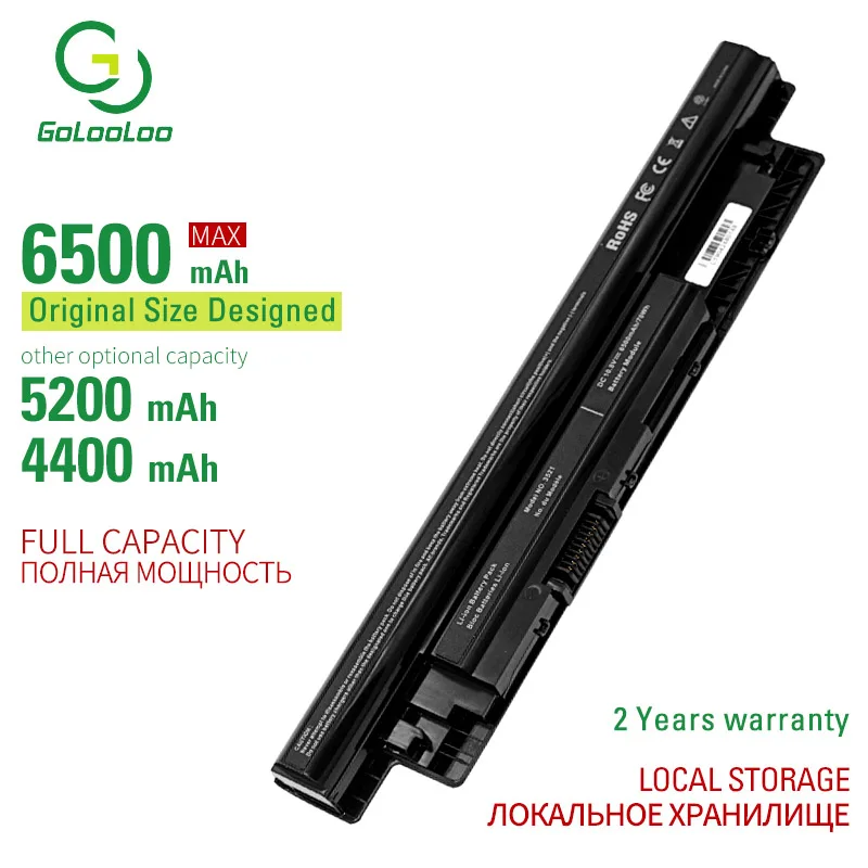6500 мА/ч 10 8 В 6 ячеек MR90Y Новый Батарея для DELL Inspiron 3421 3721 5421 5521 5721 3521 3437 3537 5437 5537 3737 5737