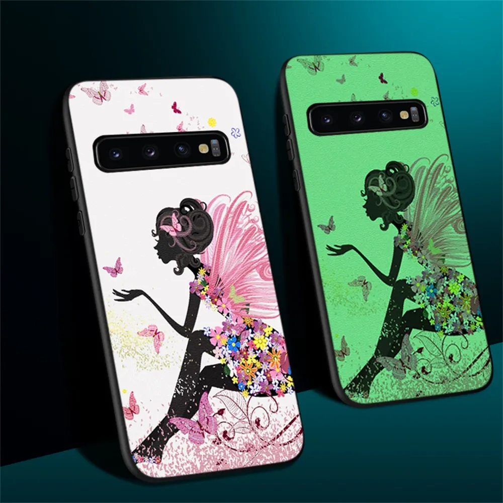 Case For Samsung Galaxy S10 SE 5G Plus S8 S9 Luminous Cover Soft PU Leather Capa |