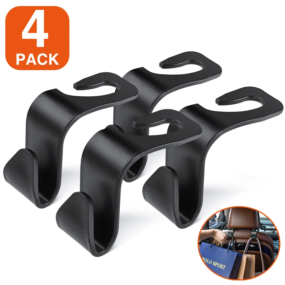 4 шт. крючок для крепления на спинку сиденья автомобиля органайзер подголовника