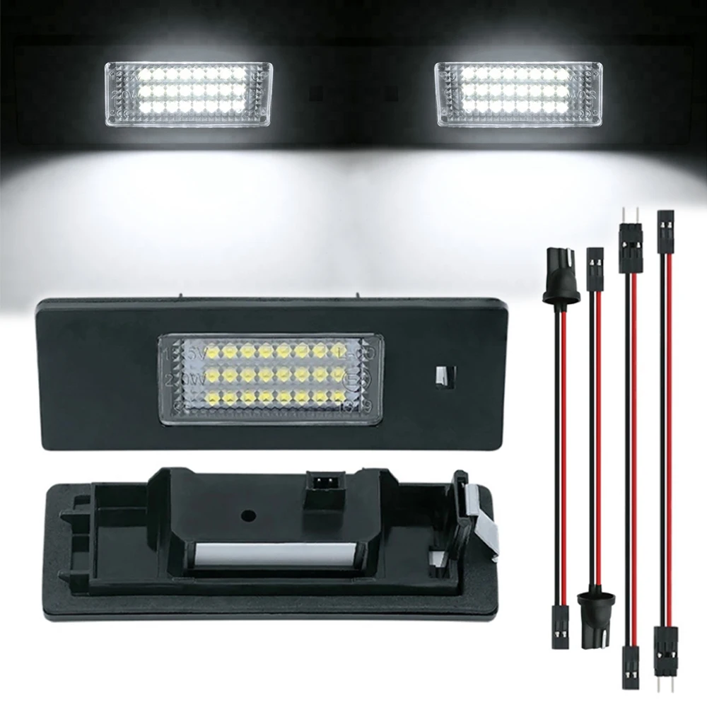 

Светодиодная подсветка для номерного знака без ошибок, 24 светодиосветодиодный s, лампы для багажника BMW E81, E87, E63, E64, E89, F20, F21, Z4, E85, E86, E89, Автомобильный источник света