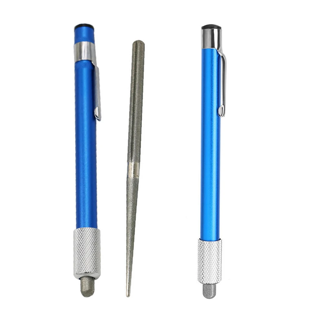 

Multifunctional 400 Mesh Fishing Hook File Grindstone Portable Diamond Pen Shaped Knife Sharpener Whetstone Outdoor Fishing Tool