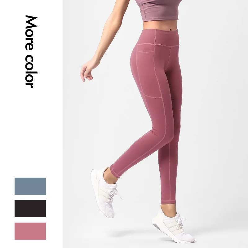 Женские леггинсы для фитнеса с высокой талией Бесшовные штаны вырезами