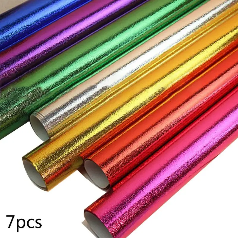 

7 Sheets 50x70cm Gift Glossy Wrapping Paper Present DIY Packing Wraps for Xmas