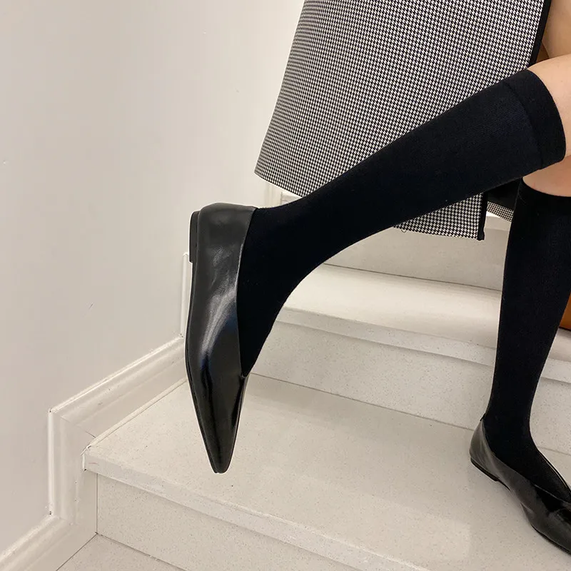 

FEDONAS 2021 Spring Shoes Woman Heels Classic Design Genuien Leather Low Heels Pumps Fashion Shallow Party Basic Women's Shoes