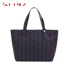 2021 модные сумки, женские сумки, тоуты, геометрические простые складные сумки на плечо, светящиеся сумки Bao, клатч с голограммой, женская сумка