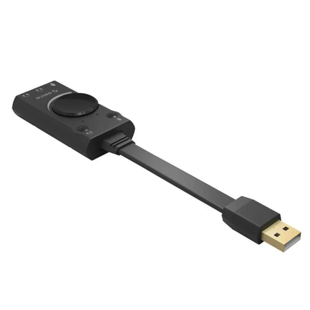 ORICO Портативный USB внешняя звуковая карта Микрофон Наушники типа «два-в-одном» с доставкой в течение 3-Порты и разъёмы Выход регулировки громкости для Windows/Mac OS/Linux