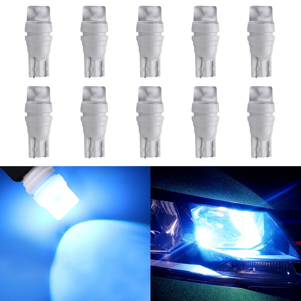 YUNPICAR 194 T10 W5W клиновидсветодиодный Светодиодная лампа 3 SMD 4014 чипы супер яркая