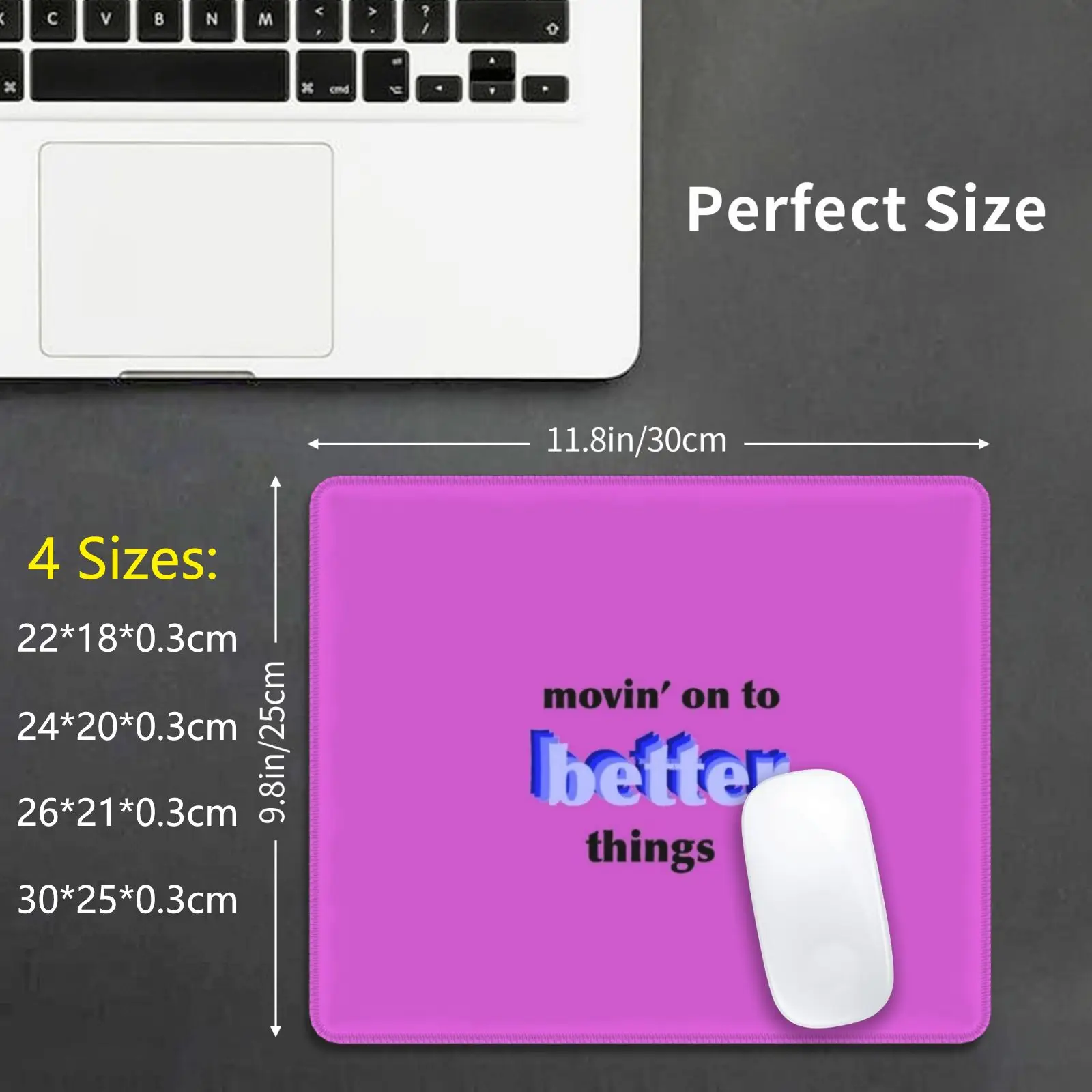 

Movin' On Mouse Pad DIY Print Cushion Moving On Success Growth Happiness Drake Addison Rae Quotes Coffee Phrase