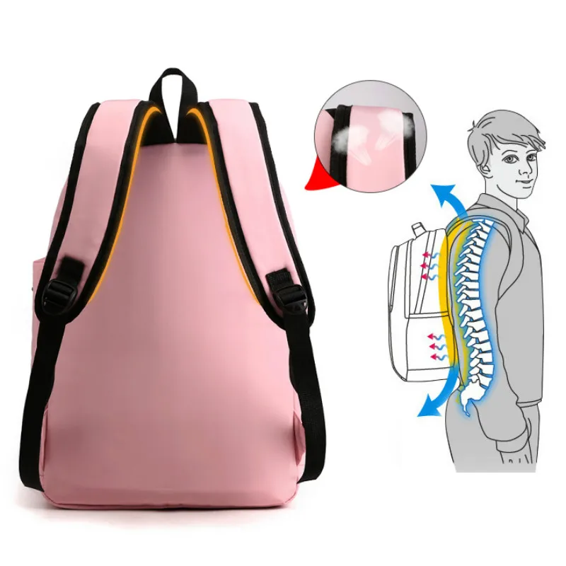 

5 Pcs/ Set bag Waterproof Children Backpack School Bags For Teenage Girls Kids Pencil Bookbag Mochila Escolar Grande