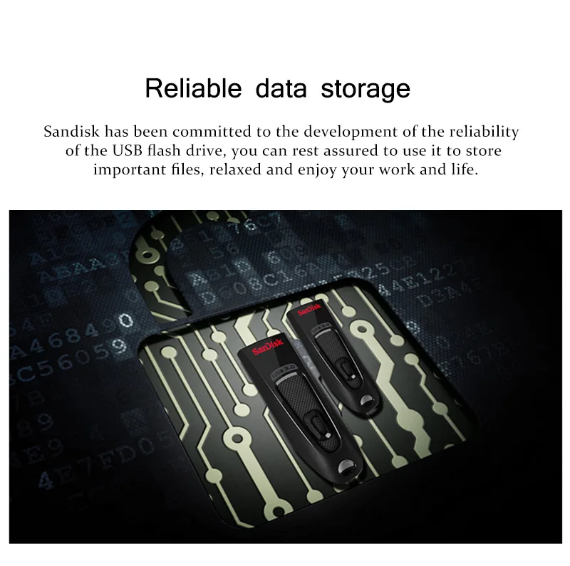 Двойной Флеш-накопитель SanDisk CZ48 USB флэш-накопитель USB 3,0 флэш-накопитель флэш-диск 128 Гб 64 ГБ 32 ГБ оперативной памяти, 16 Гб встроенной памяти, Макс 100 МБ/с. флешки черный U диска