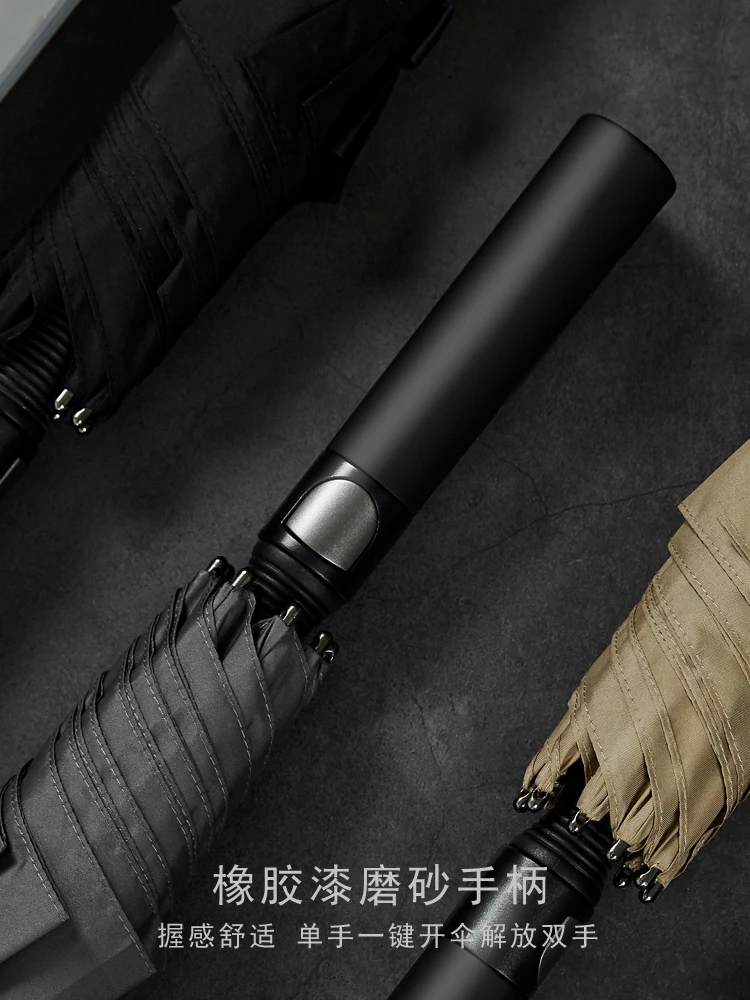 Автомобильный водонепроницаемый ветрозащитный зонт с длинной ручкой однотонный