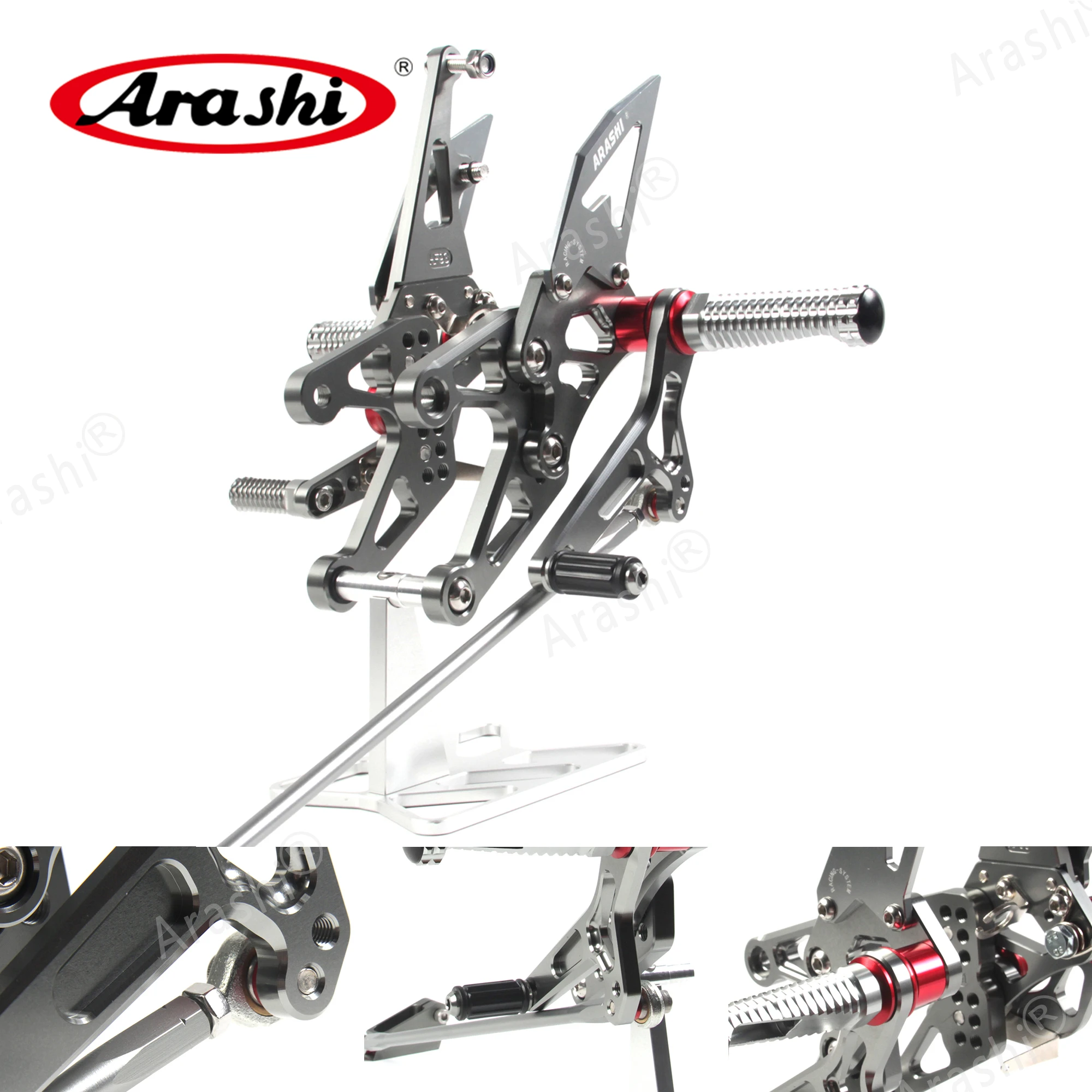 Arashi для YAMAHA YZF R1 2007 2008 07 08 ЧПУ Регулируемые подножки ног колышки всадника наборы