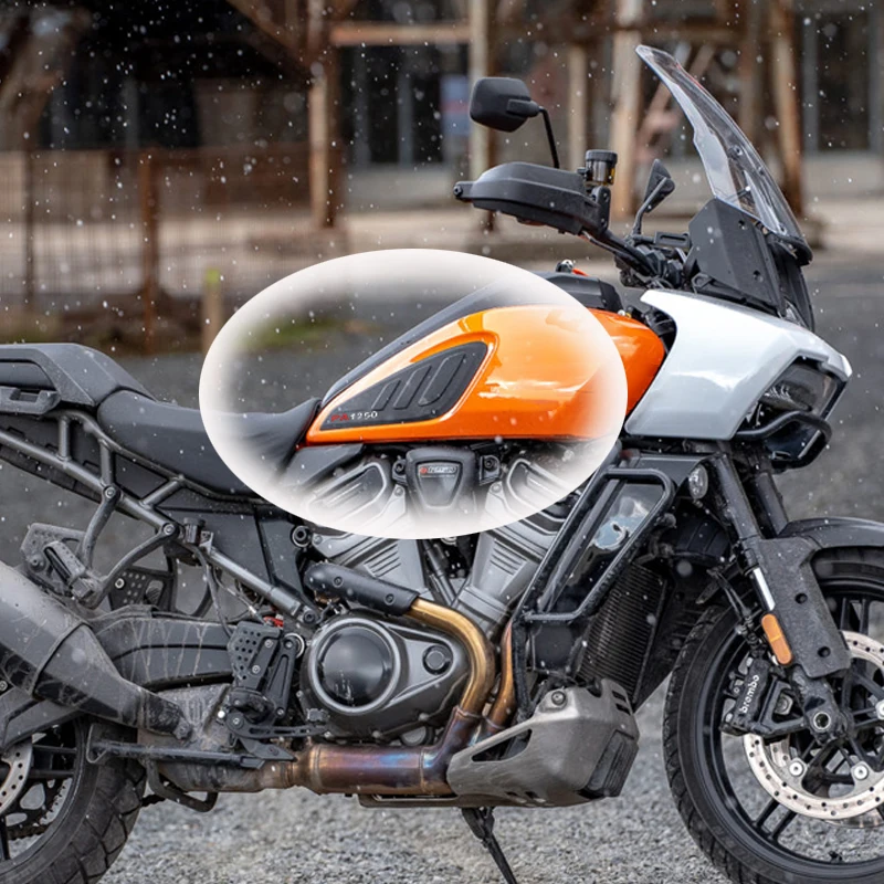 Для мотоцикла Harley-Davidson Pan America 1250 S 1250S 2021 2022: наклейки на боковой топливный бак с антискользящим покрытием, водонепроницаемые, резиновые.