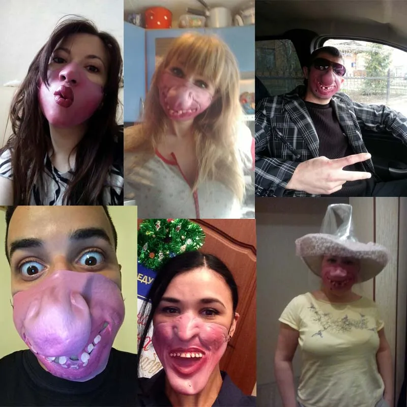 Забавный взрослый вечерние маска латексная клоун Косплэй половина уход за кожей