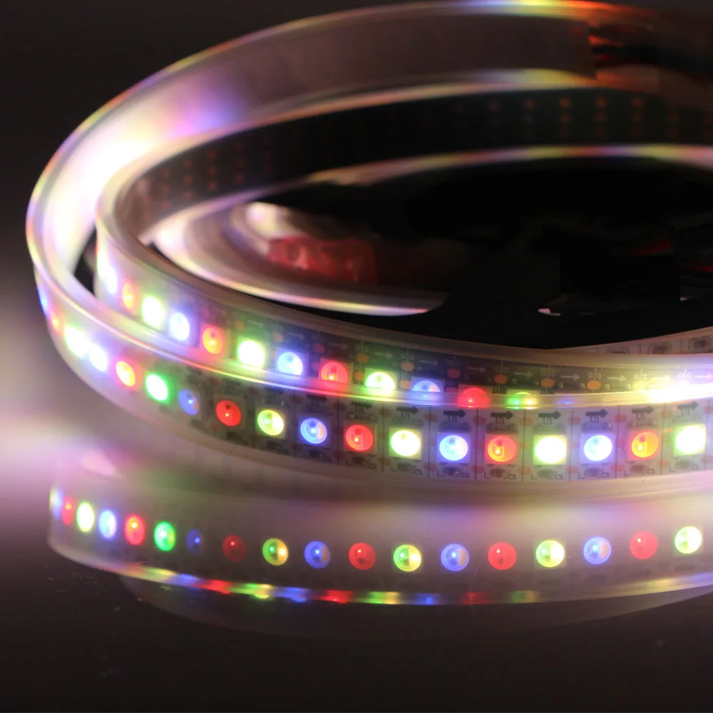 WS2812B/SK6812 RGBW/WS2811/WS2813/WS2815 RGB Светодиодные ленты IP30/65/67 индивидуальный адресат Цвет