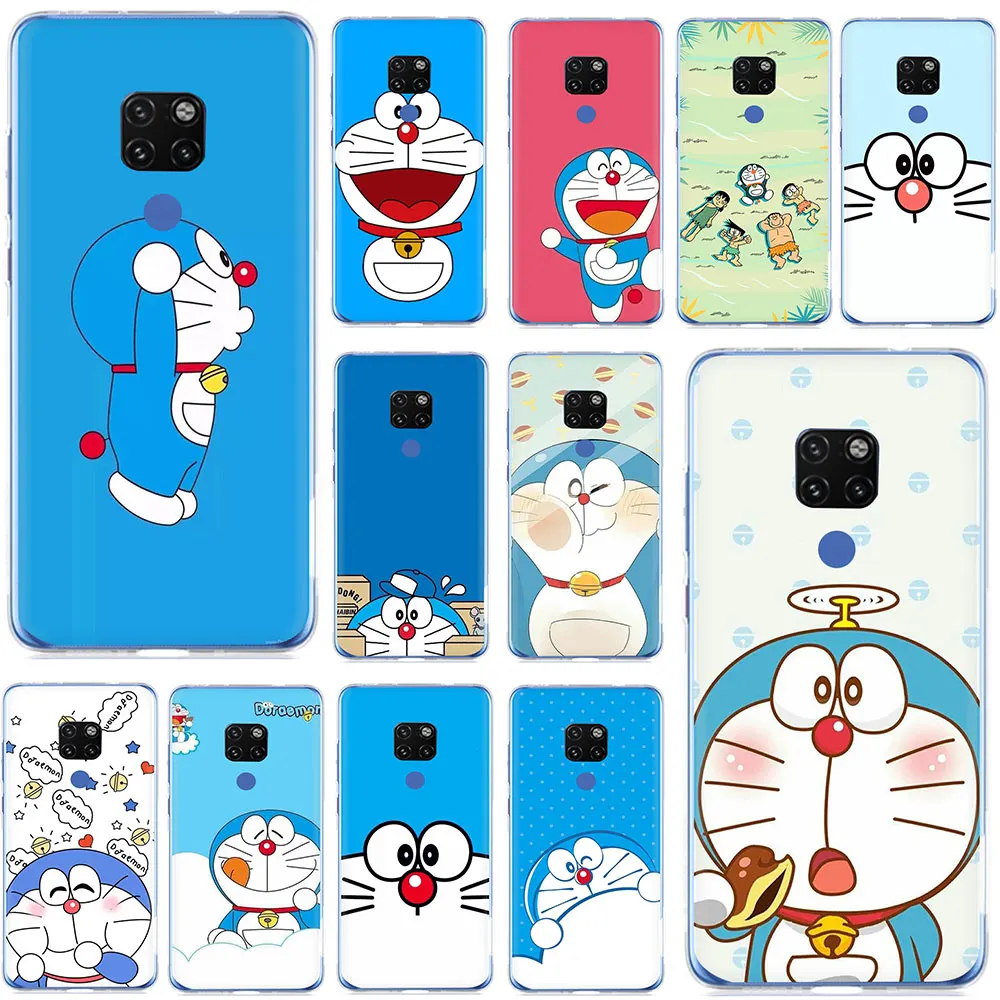 Жесткий чехол для телефона Doraemon Huawei Y6 Y7 Y9 Prime 2019 Mate 10 20 30 Pro Nova 2i 3i 3 5i Lite | Мобильные