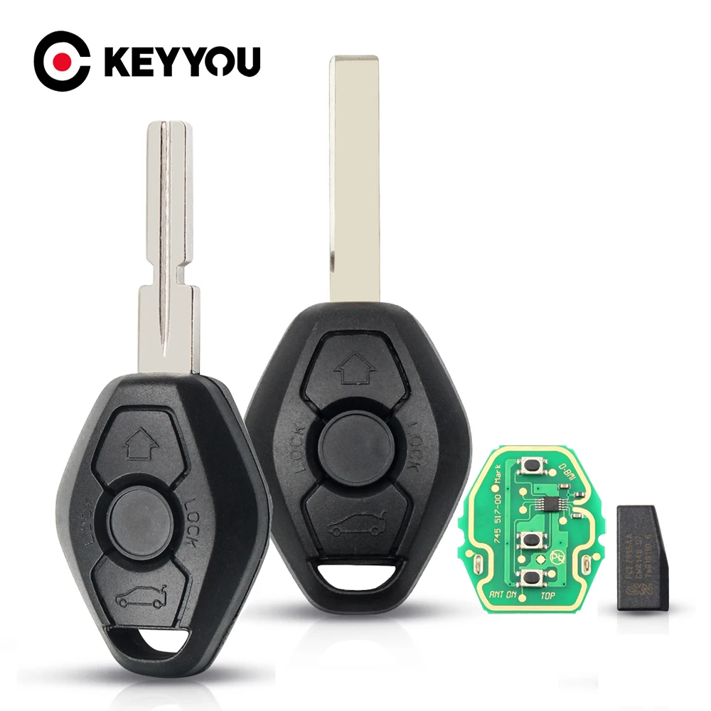 

KEYYOU 10 шт. ключ для BMW X3 X5 Z3 Z4 E38 E39 E46 Серия 1/3/5/7 315 МГц ID44 чип БЕСКЛЮЧЕВОЙ вход передатчик HU92/HU58 лезвие