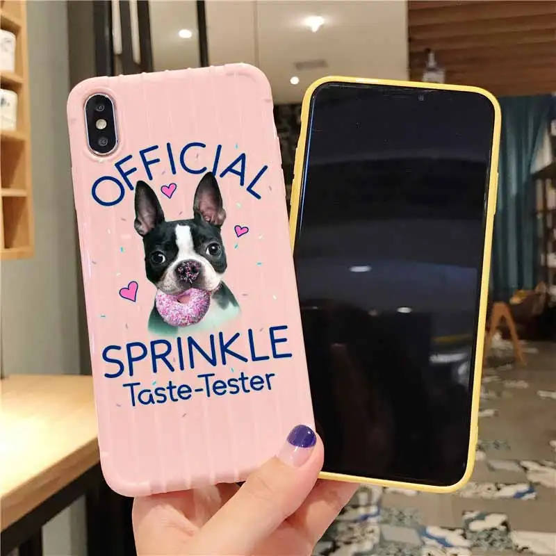 Чехол для телефона IPhone 11 Pro Max X XS MAX 8 7 6S Plus с изображением мопса собаки на