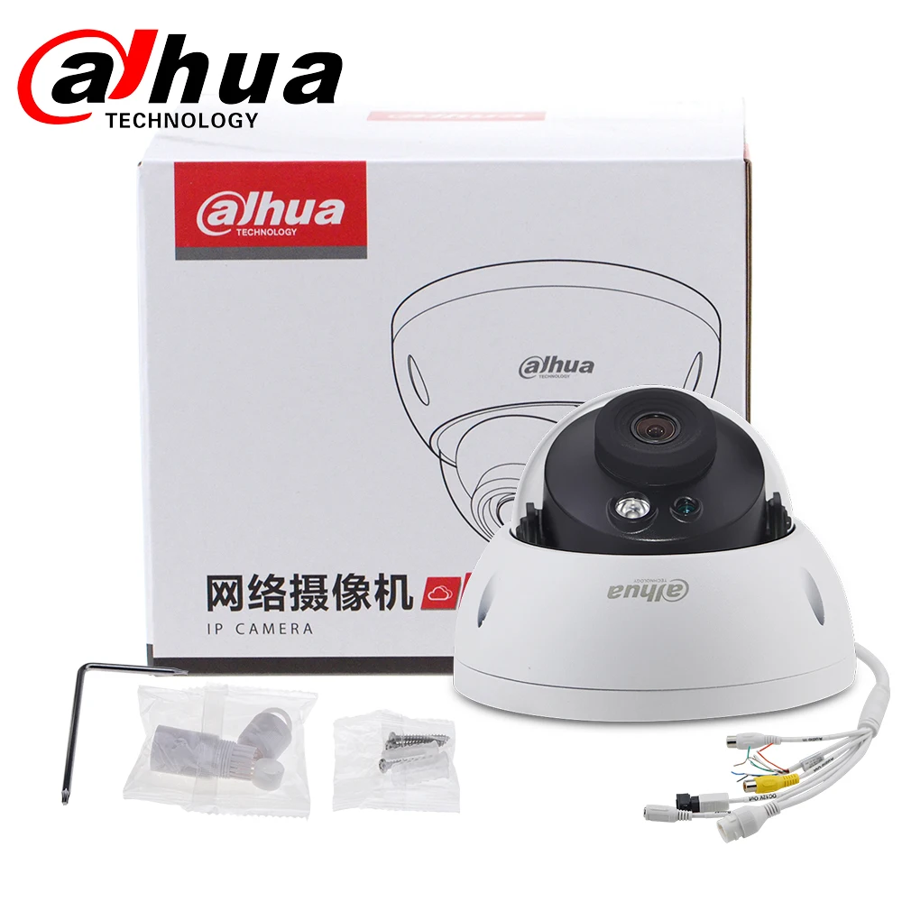 Dahua IPC-HDBW4433R-AS 4MP CCTV IP камера Sup порт IK10 IP67 аудио вход/выход и сигнализации PoE IR 30m WDR