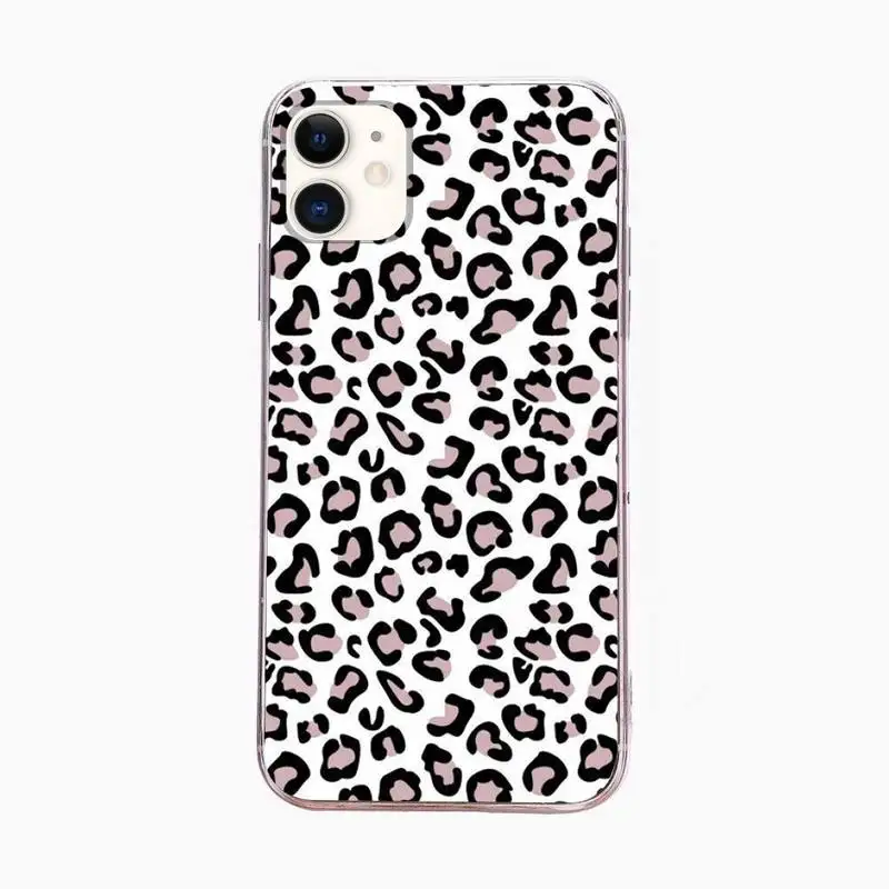 

Fashion Cute Leopard Print Phone Case For Iphone 6 6s 7 8plus X Xr 11 12 Mini Pro Max Fundas Cover
