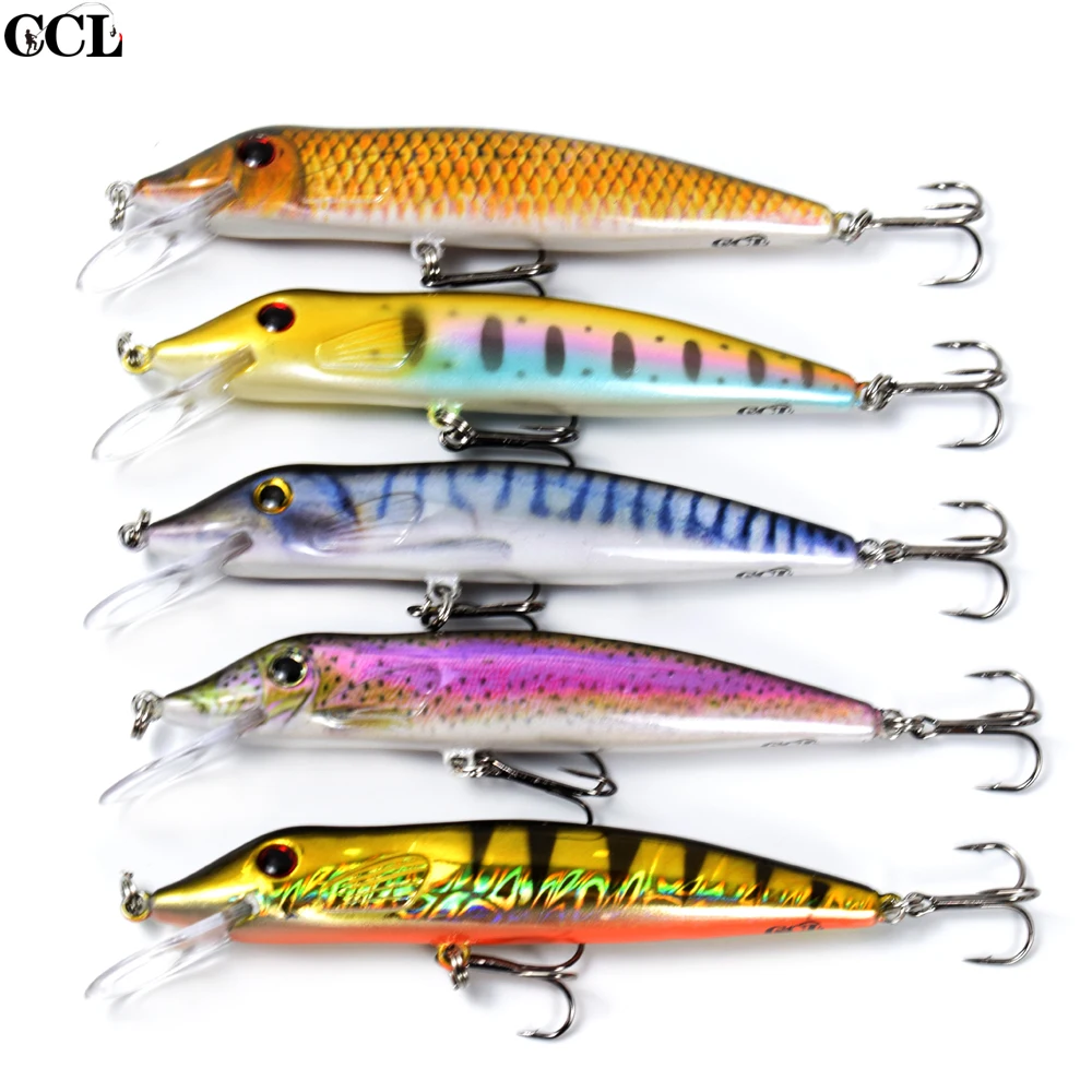 

4.9 Inch 13 G Pike Minnow Lure Fishing Hard Plastic 3D Eyes Floating Wobbler Lures Musky Bass Fishing Tackle