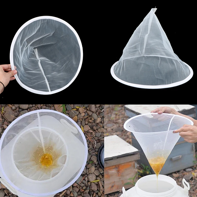 

35CM Honey Strainer Net Ultra-fine Impurity Filter Cloth Beekeeping Tool Funnel