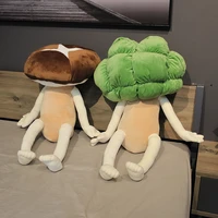 1pc 608090cm multiple styles new fruits vegetables cauliflower bread mushroom soft plush doll toy sofa pillow birthday gifts