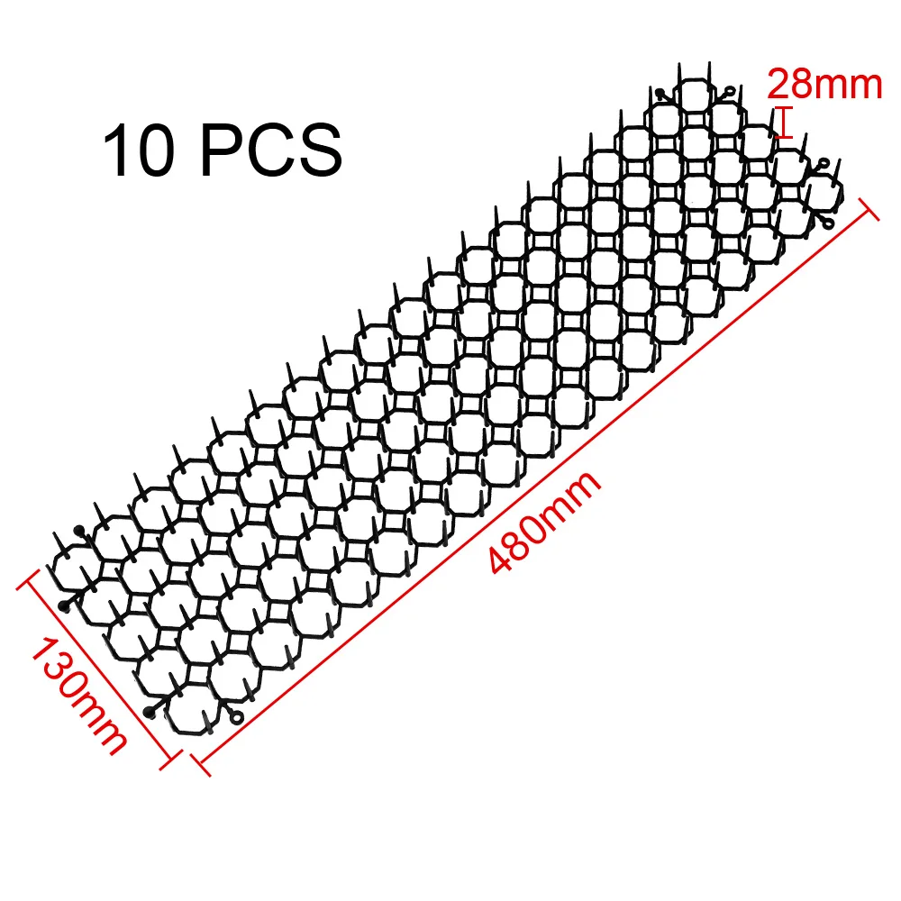

10Pcs Garden Prickle Strip Mat Spike Portable Anti-Cats and Dogs Outdoor Garden Supplies