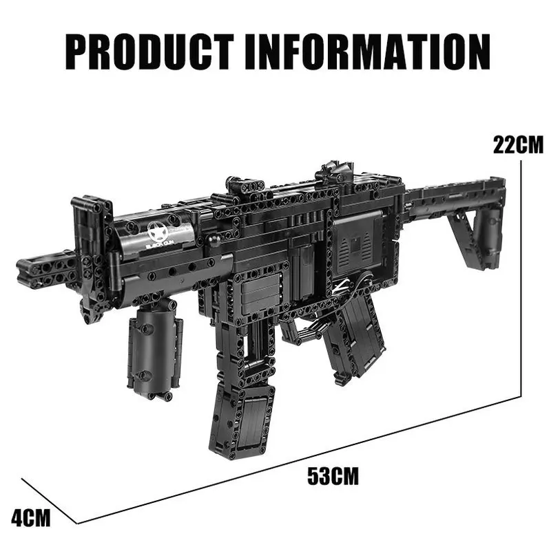 Пресс-форма для KING 783 + шт 14001 моторизованный MP5 пистолет-пулемет модель