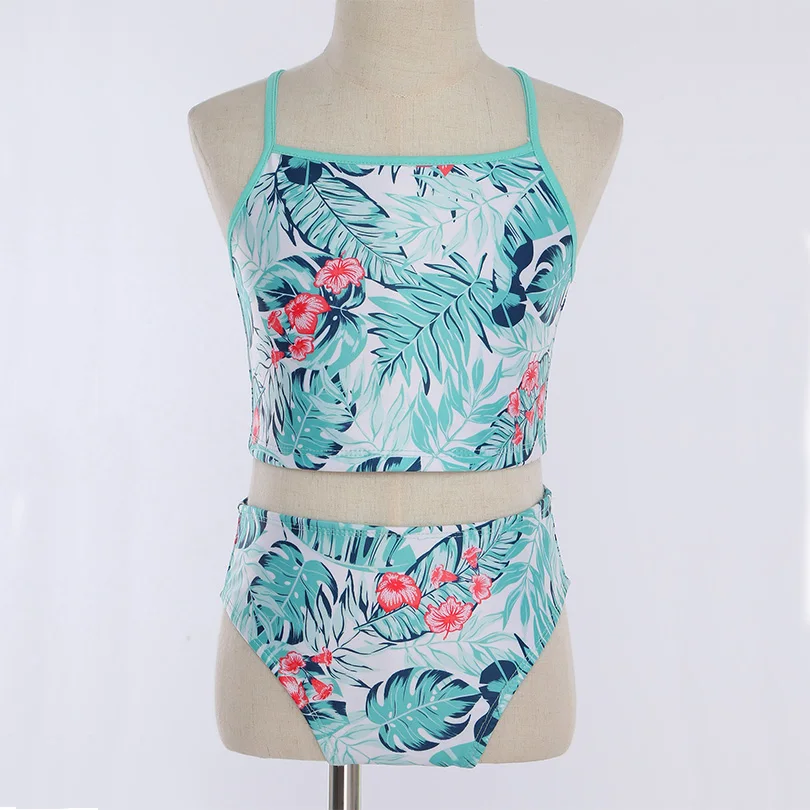 Летние праздничные Детские купальники для девочек купальные костюмы эластичные