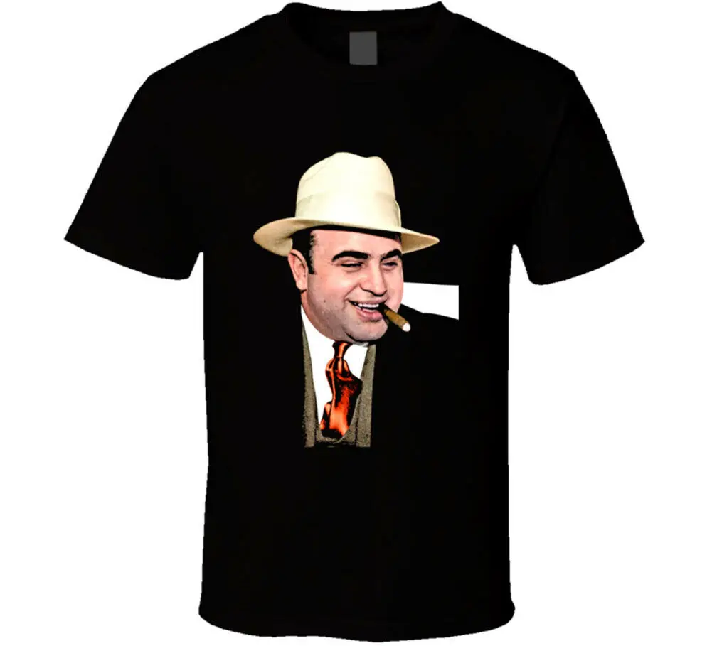Футболка Al Capone мафия гангстер Мужская футболка размер S-3XL фанатский подарок
