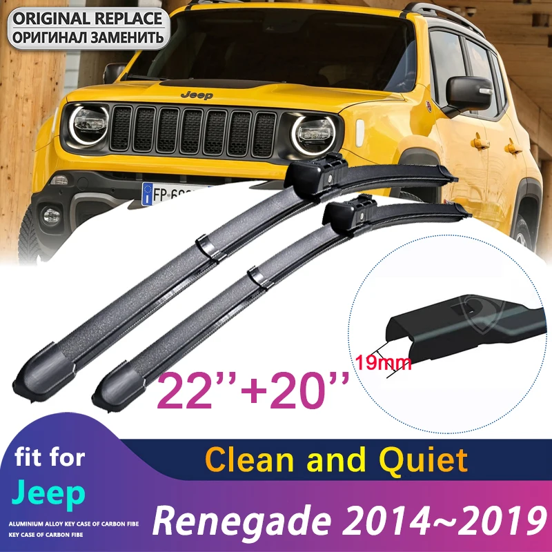 Щетки стеклоочистителя для лобового стекла Jeep Renegade 2014 ~ 2019 BU 2015 2016 2017 2018 |